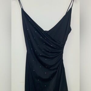 Rampage Clothing Cocktail Dress, Party Dress, Black with rhinestones. Size M